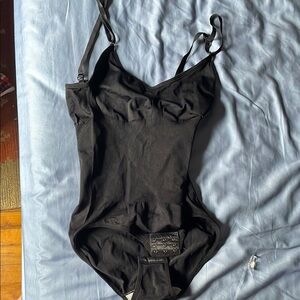 Black Bodysuit with Adjustable Straps